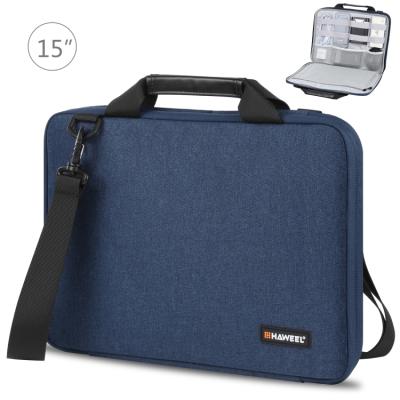 China 2022 New Design Polyester Cloth HAWEEL 15.0 Inch Briefcase Cross - Body Laptop Bag For Macbook, Lenovo Thinkpad, ASUS, HP Laptop Bag for sale