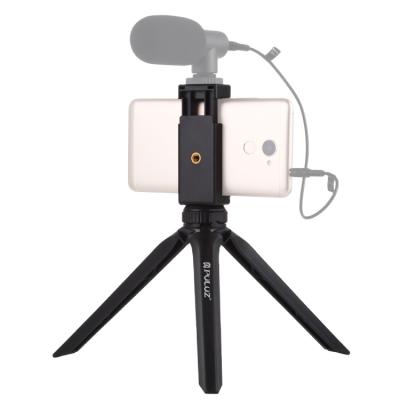 China Cheap Price Puluz Pocket Mobile Phone Mini Plastic Tripod Mount With Phone Clamp For Smartphones for sale