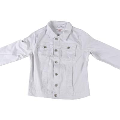 China 2020 Viable High Quality Custom Factory Standard Standard Apparel Woman Denim White Lattice Jacket for sale