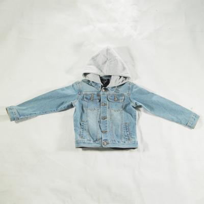 China Viable Wholesale Cheap Hooded Boys Denim Jacket Quality Waist Quality Denim Jacket Women Blue Jacket for sale