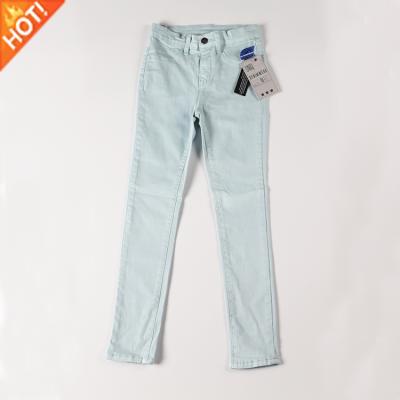 China New Style Breathable Girl Jeans Skinny Pants For Cute Kids Jeans Children Wears Autumn Casual Light Weight Medium Hot Sale OEM Directly for sale