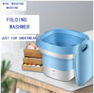 China 2021 new design hotel popularl product mini folding washing machine for sale