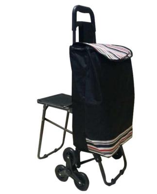 China 2021 Eco-Friendly Selling Premium Cost Effective Products Folding Trolley Cart With Chair for sale