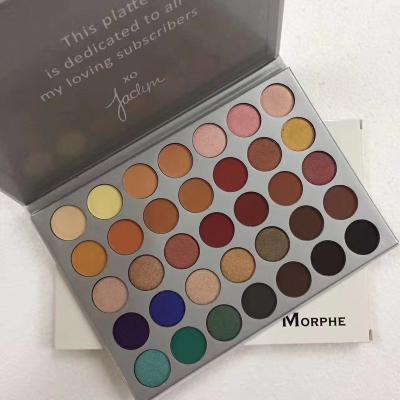 China Handmade Customize Logo Eyeshadow Palette Long Lasting Makeup Eyeshadow 35 Color Eyeshadow for sale