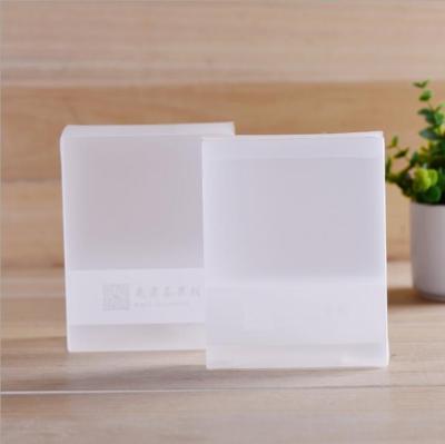 China Handmade Custom Printing Logo Packaging PET Transparent Frosted PVC Plastic Box for sale