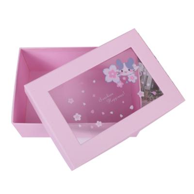 China Recycled Transparent Gift Box Beautiful Materials Hot Sale Cost Effective Product for sale