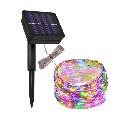 China Solar Led String Lights Holiday Outdoor Party String Lights Christmas Decoration Color Led String Lights for sale