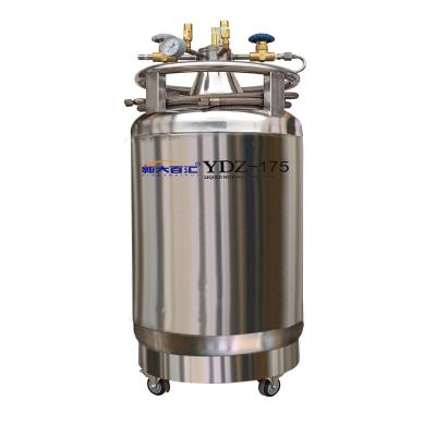 China SUS304 Silver YDZ 175 Self-Pressurized Liquid Nitrogen Tank Reduce Heat in Manufacturing for sale