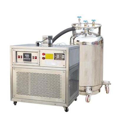 China self-pressurized dewar 175l LN2 transfer filling for Cryochamber biobank freezer for sale