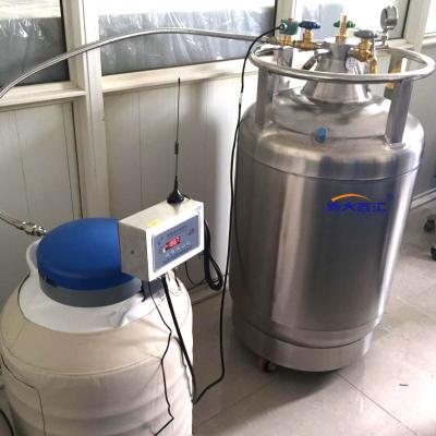 China Self-Pressurized Cryogen Dewar YDZ 175 LN2 Filling Tank for Physical Therapy Equipments for sale