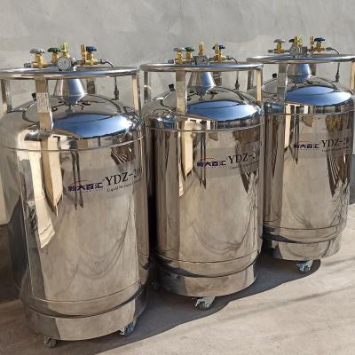 China Low Pressure Liquid Nitrogen Tank YDZ200 120L with Customizable Screw On Connector for sale