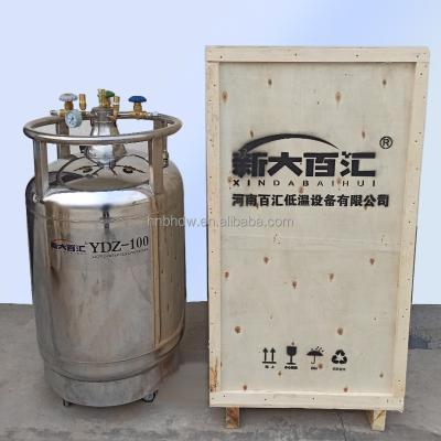 China Direct 50/100 Liter Autoboosting Liquid Nitrogen Storage Tank Made of Stainless Steel for sale