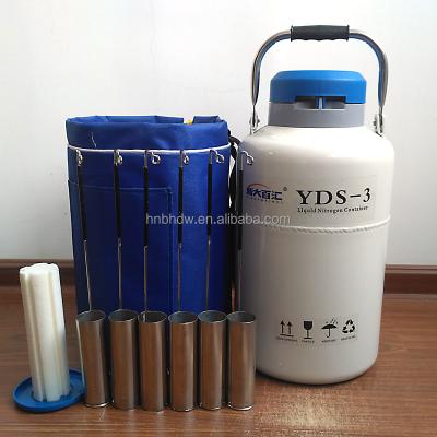 China storage and transportation yds 2/6/15/20/30/35 container 10liter nitrogen dewer liquid nitrogen semen tank for sale