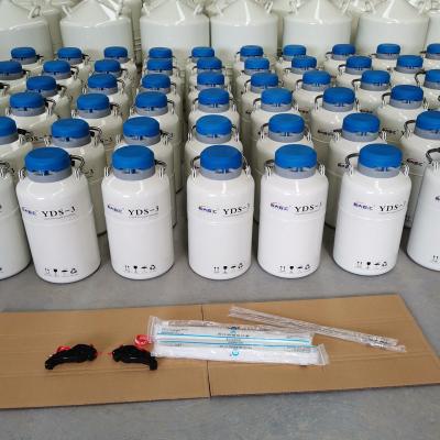 China Veterinary Cryo Bottle Insemination Container with LN2 Liquid Nitrogen Medium 3L for sale