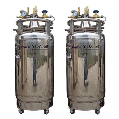 China 50liter ln2 container Self pressurized Refilling liquid nitrogen cooling system lines for DSC for sale