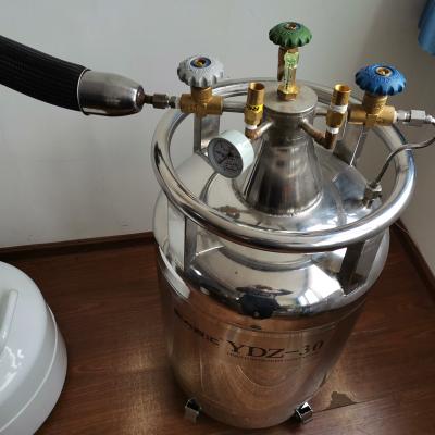 China liquid nitrogen tank 30/50/100 L self-pressurization Filling Tank laboratory liquid nitrogen cooling system for sale