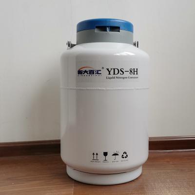 China Dry Shipper YDH-6 YDH 8 Liquid Nitrogen Tank for Safe Semen Transport Capacity 1.3L-9L for sale