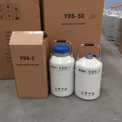 China nitrogen tank 2 l yds2-35 liquid nitrogen semen dewar semen cryogenic storage YDS 2 small tank of liquid nitrogen for sale