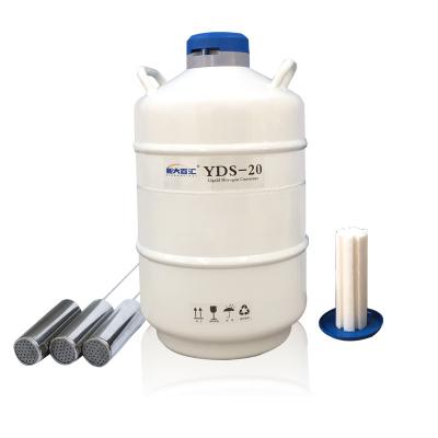 China Aluminum Alloy YDS-20 Semen Tank for Artificial Insemination Liquid Nitrogen Storage for sale