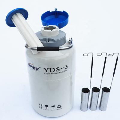 China medical cryogenic vessels YDS-3 liquid nitrogen container  LN2 container for sale