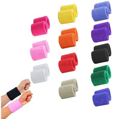 China Sports Protectors Cotton Sweatband Wristbands Wristbands Wrist Sweat Bands For Tennis, Sport, Basketball, Gym, Golf, Running for sale