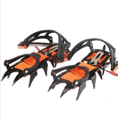 China Hot Sale Waterproof Crampons Ice Snow Grips Traction Cleats Shoes Grips With Anti Slip Stainless Steel for sale