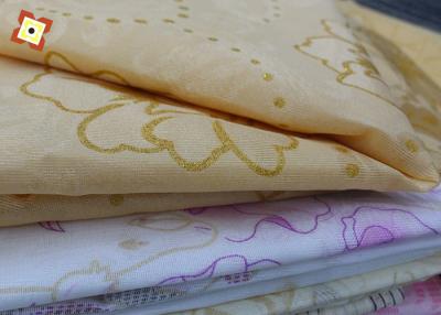 China Woven 100 Polyester Mattress Quilting Fabric Warp Knitted Gold Plated Printed Pattern for sale