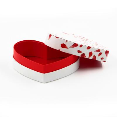 China Biodegradable Hot Sale Packaging Box Cap Paper Principal 2 Pieces Bottom and Lid Heart Shape Gift Boxes for sale