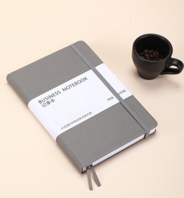 China Moleskine Biodegradable Classic Dotted PU Paper Leather Notebook Strap Elastic Closure Ribbon Marker for sale