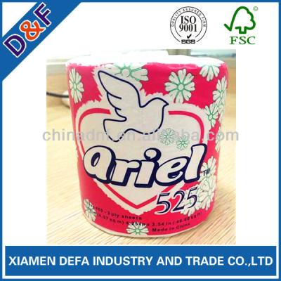 China Virgin wood pulp ariel recycled toilet paper tissue paper for sale