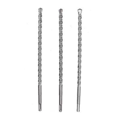 China Masonry Drilling 12X310mm Brocas Drill SDS Plus Double Shank Flute Drill Bit For Drilling Concrete Granite for sale