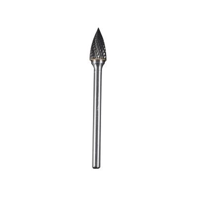 China Other Arch Headed Nose Tungsten Carbide Burr Long Shank Carbide Burrs Rotary Files Diamond Burrs Set GX1225M06-100 for sale