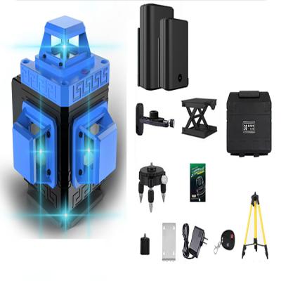 China Laser Level 3D Yes 360 Degree Cross Line Wall Sticking Lines Instrument 16 Blue Beam for sale