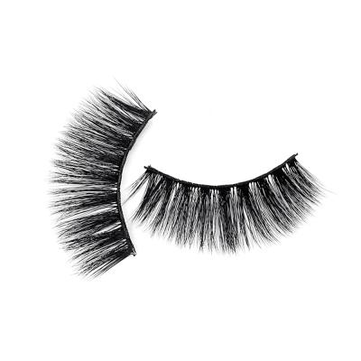 China Full Natural Soft Strip Lashes Faux Silk Mink Eyelashes Vendors Private Label 3D Wholesale Succsion Fake for sale