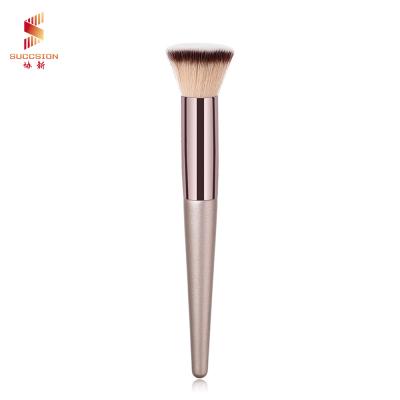 China High End Brush Champagne Gold Magic Makeup Brushes Private Label High Quality Flat Brushes Makeup Brushes for sale