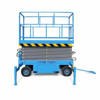 China Hotels Portable Hydraulic Scissor Platform Scissor Lift Mobile Manual Lift Table for sale