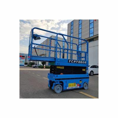 China Custom Parallel Scissor Lift Platform Hotels Logo Aerial Work Platform Small Home Single for sale