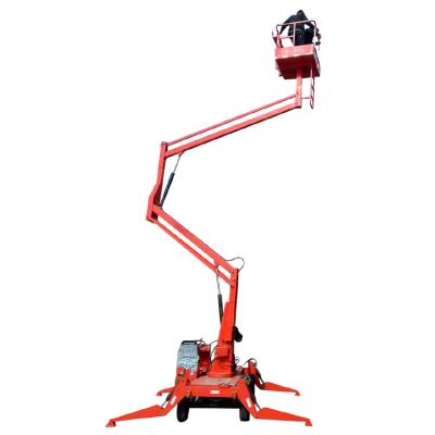 China Widely Factory Sale 8m Trailer Boom Lift Platform Telescopic Lift Aerial Towable Equipment Diesel DC Power for sale