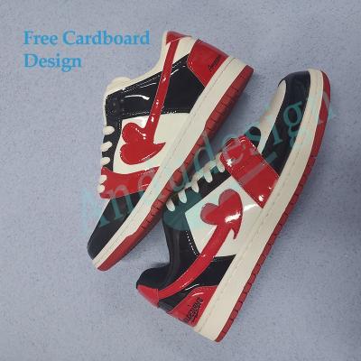 China Wholesale Lightweight Cotton Fabric Red Bottom Lining Running Shoe Custom Sneakers Sports Shoes Mens Sneaker Women Sneakers for sale