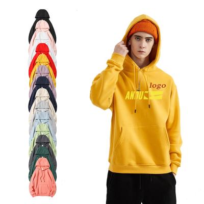 China Men Cotton Hoodies Sweatshirts Men Unisex Logo Oversized Hoodies Blank Pullover Anti-wrinkle Plain Custom Hoodies for sale