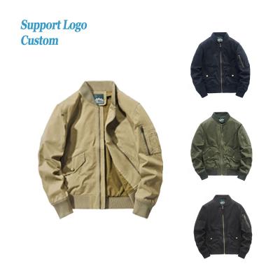 China Factory New Design Cotton QUICK DRY Zipper Men's Casual Wear Coats Plus Size Mens Jackets Custom Logo Solid Color Bomber Jacke for sale