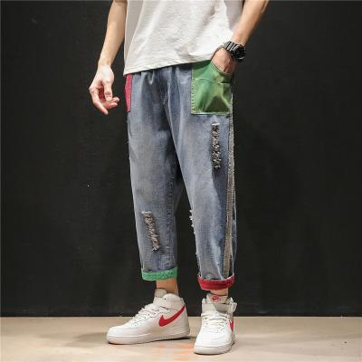 China Good Quality Fashion Men's Distressed Skinny Ripped Skinny Jeans Wholesale Wear Mens Denim Pants Breathable Skinny Jeans for sale