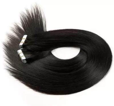 China 100% Silky Straight Wave Hair Extensions Double Drawn Virgin Unprocessed Tape In Hair Extension for sale