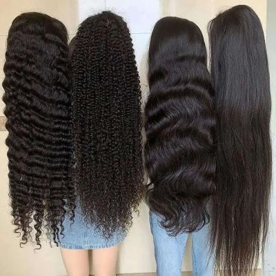 China Cheap raw cuticle aligned hair wigs straight braided lace wigs vendors lace front human hair brazilian hd to lace frontal wigs for sale