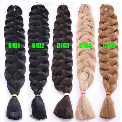 China Wholesale X-pression Synthetic Handmade Black Colored Synthetic Reggae Hair Extensions Dreadlocks Freetress Braiding Hair for sale