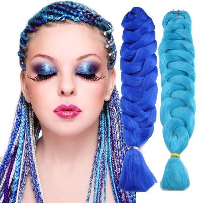 China Handmade Synthetic Hair Dreadlocks Pre Stretched Expression Hair Colorful Elephant Crochet Braids Synthetic Braiding Hair Extension for sale