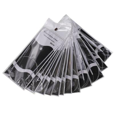 China DIY Craft Knitting Stainless Steel Needle Circular Sweater Knitting Tool 11pairs Set Circular Needle for sale