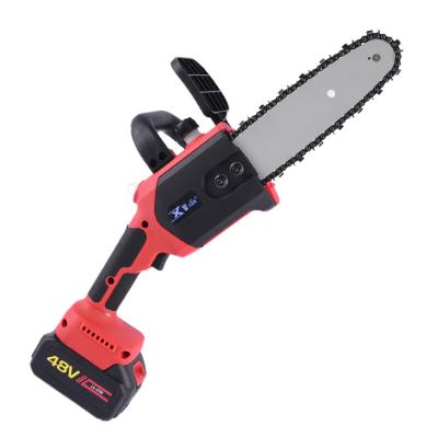 China New Anti-Slip Hand Held Pruning Shredder OEM Guide Bar and Chain 8 Inch Mini 24v Chainsaw Mbattery Cutting Tree Branch for sale