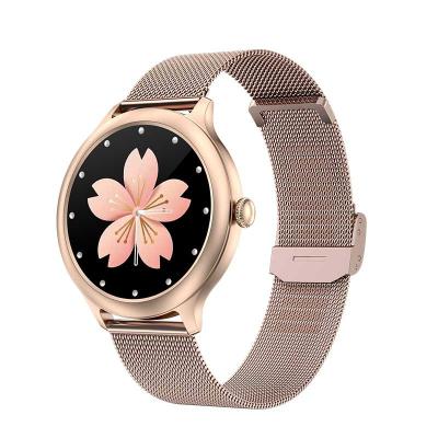 China 1.28 Inch Strap Ladies Aluminum Alloy Focus DK19 Smart Watch Automatic Sports Women Pedometer Watch for sale