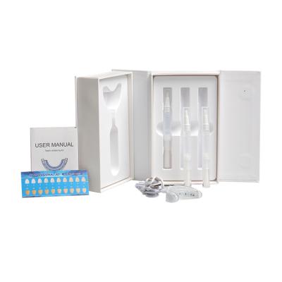 China Teeth Stain Coffee Dental Buzz Teeth Whiten Kit With Led Whitening Light Logo With Mouth Tray for sale